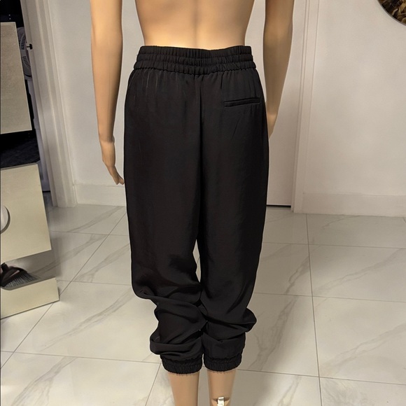ZARA Black Silky Jogger Pants - Picture 3 of 4
